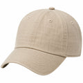 Baseballkappe Einheitsgröße Beige Textilgewebe mit gebogenem Schirm