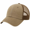 Baseballkappe Einheitsgröße aus Textil in Khaki mit Netzrückseite für Freizeit
