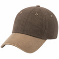 Baseballkappe Einheitsgröße aus Cord Braun Beige - Schirmkappe im Freizeitstil