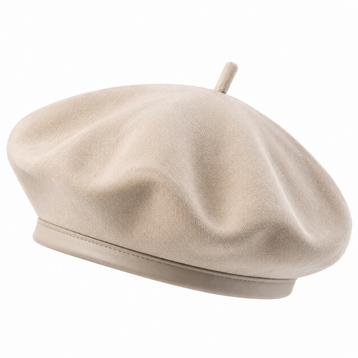 Barett Einheitsgröße in Beige aus Textil mit Veloursoptik für Damen und Herren