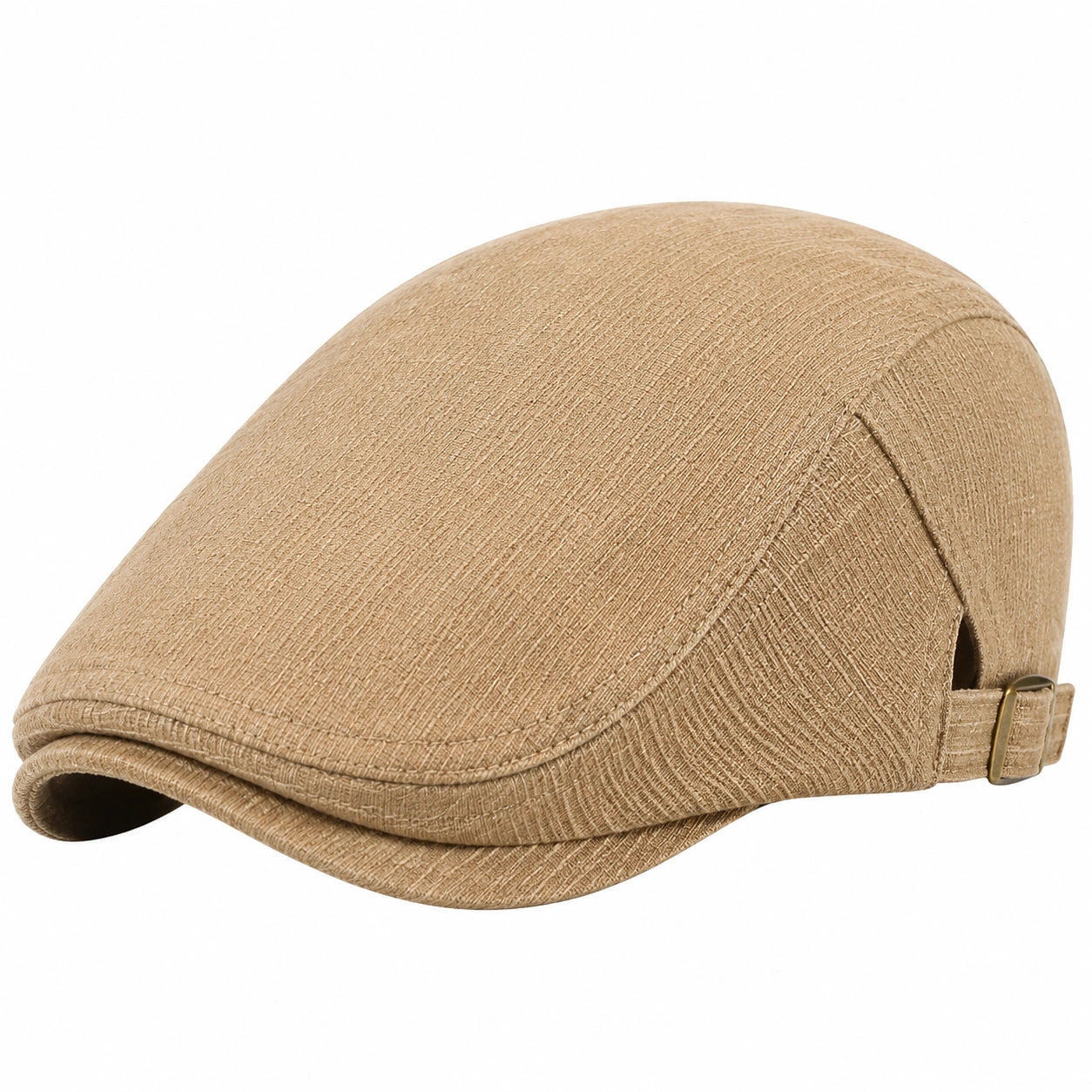 Schiebermütze Einheitsgröße aus Textil in Beige mit verstellbarem Verschluss